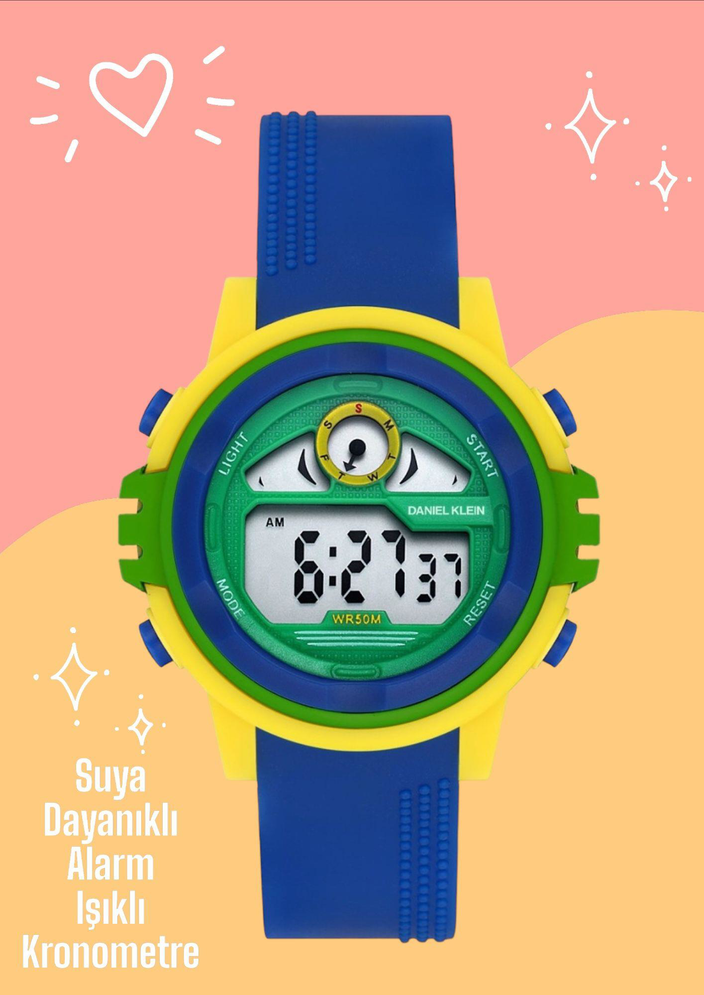 Daniel Klein Dijital Alarm+Kronometre+Aydınlatma Özellikli 5 Atm Daniel Klein Dijital Alarm+Kronometre+Aydınlatma Özellikli 5 Atm