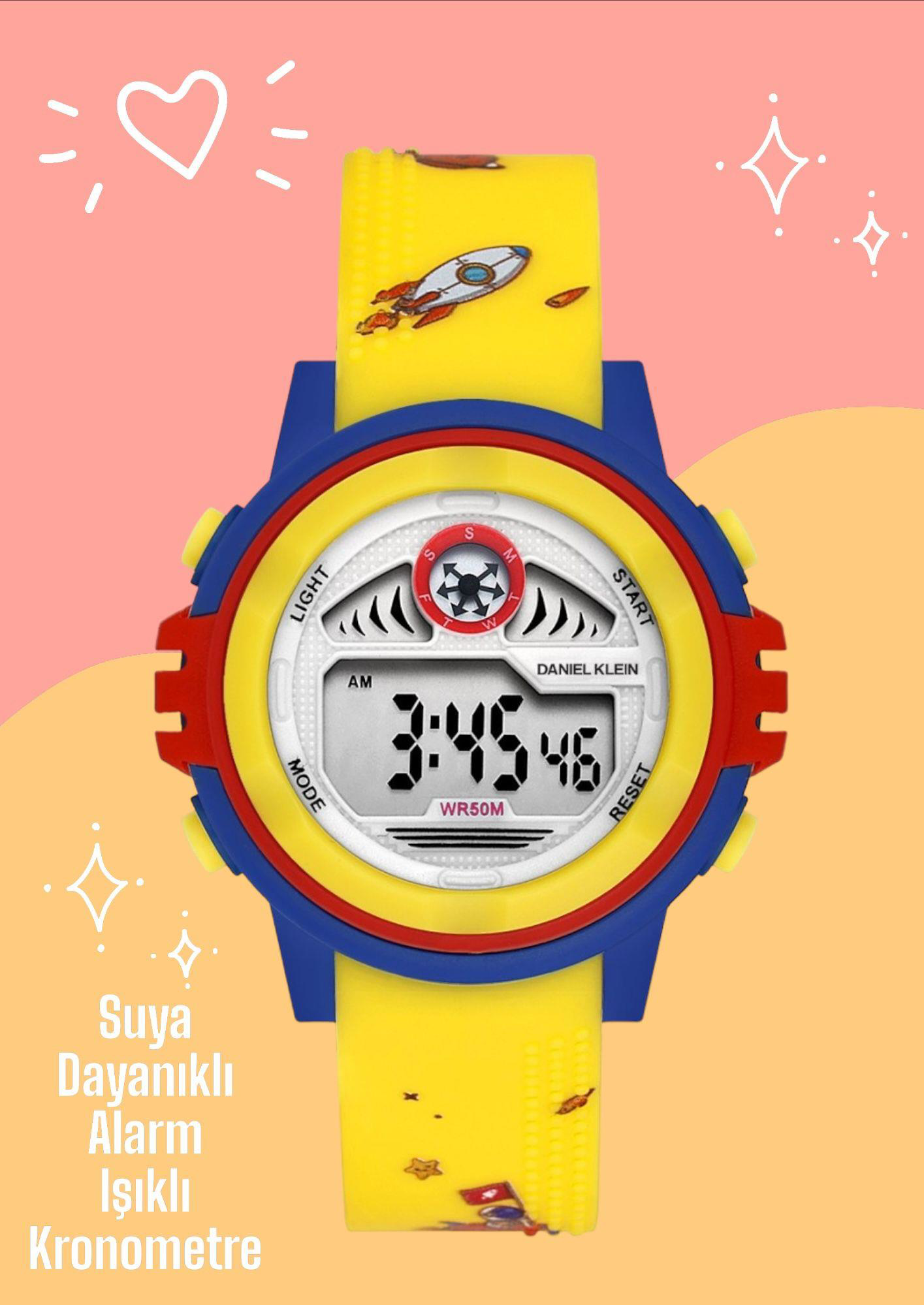 Daniel Klein Dijital Alarm+Kronometre+Aydınlatma Özellikli 5 Atm 