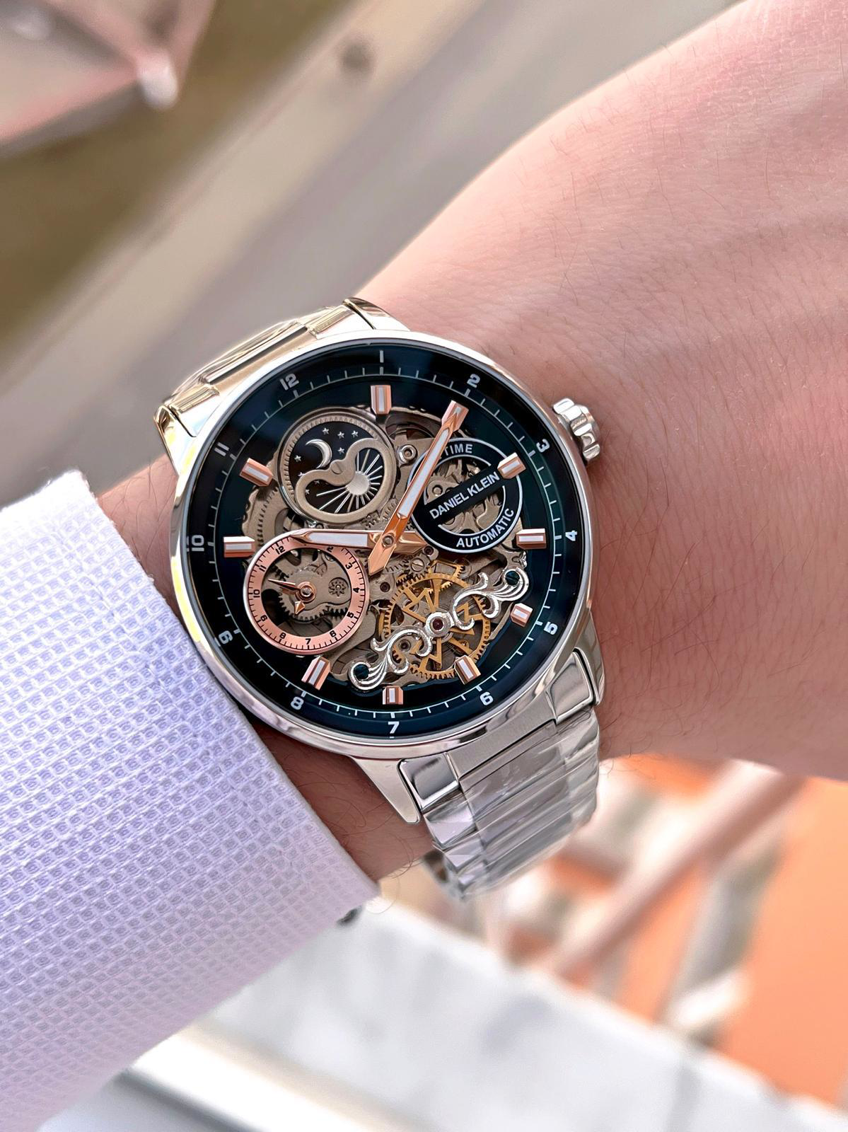 Daniel Klein Otomatik&Kurmalı Ay Ve Güneş Kadran Dual Time Özelik