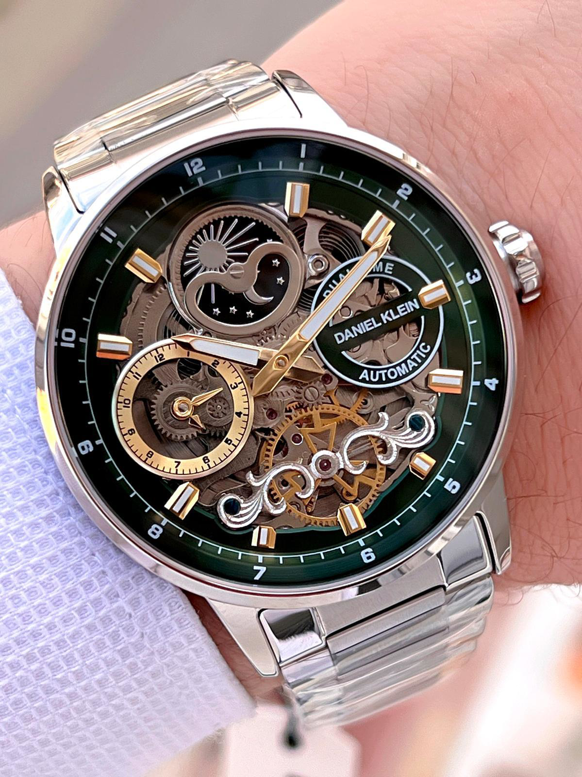 Daniel Klein Otomatik&Kurmalı Ay Ve Güneş Kadran Dual Time Özelik