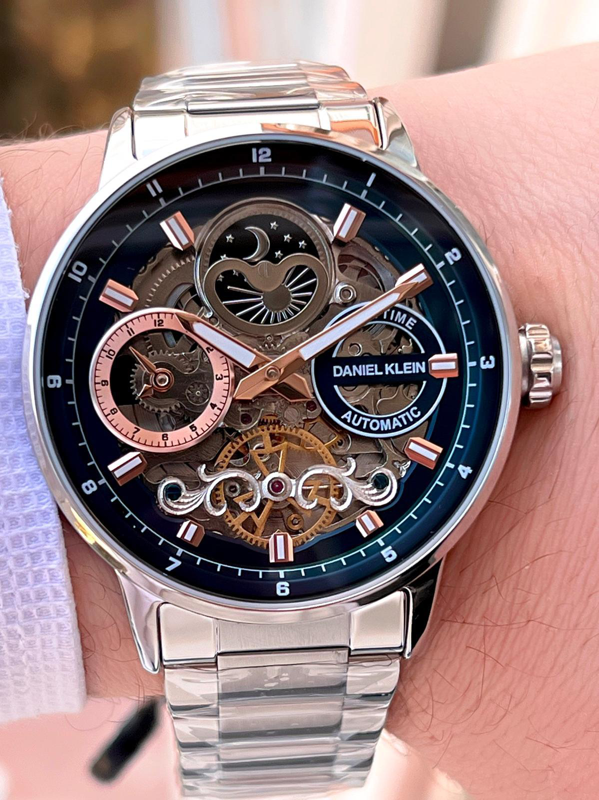 Daniel Klein Otomatik&Kurmalı Ay Ve Güneş Kadran Dual Time Özelik