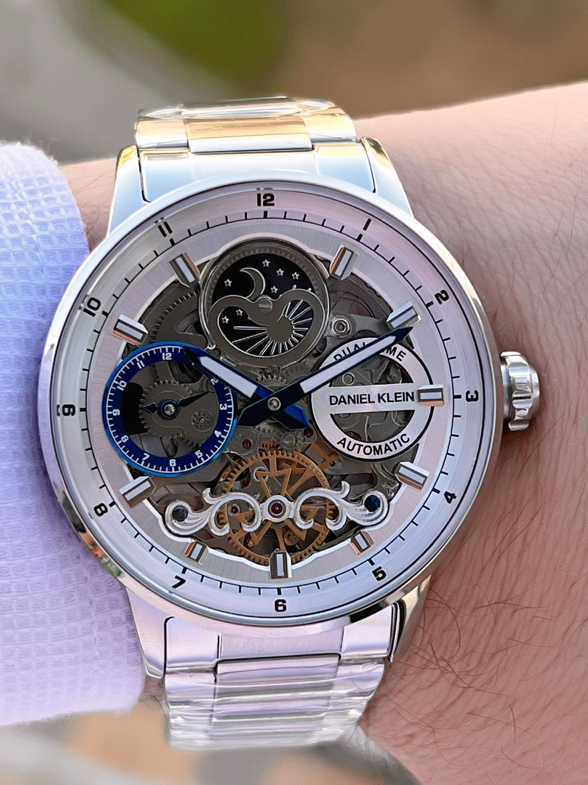 Daniel Klein Otomatik&Kurmalı Ay Ve Güneş Kadran Dual Time Özelik Daniel Klein Otomatik&Kurmalı Ay Ve Güneş Kadran Dual Time Özelik