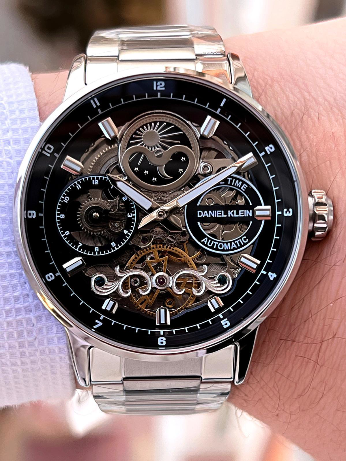Daniel Klein Otomatik&Kurmalı Ay Ve Güneş Kadran Dual Time Özelik