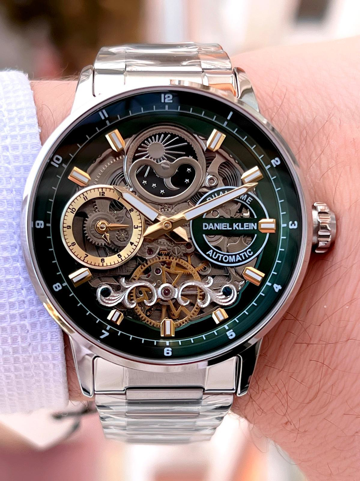 Daniel Klein Otomatik&Kurmalı Ay Ve Güneş Kadran Dual Time Özelik