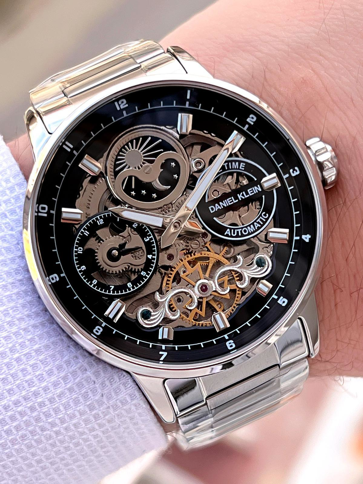 Daniel Klein Otomatik&Kurmalı Ay Ve Güneş Kadran Dual Time Özelik