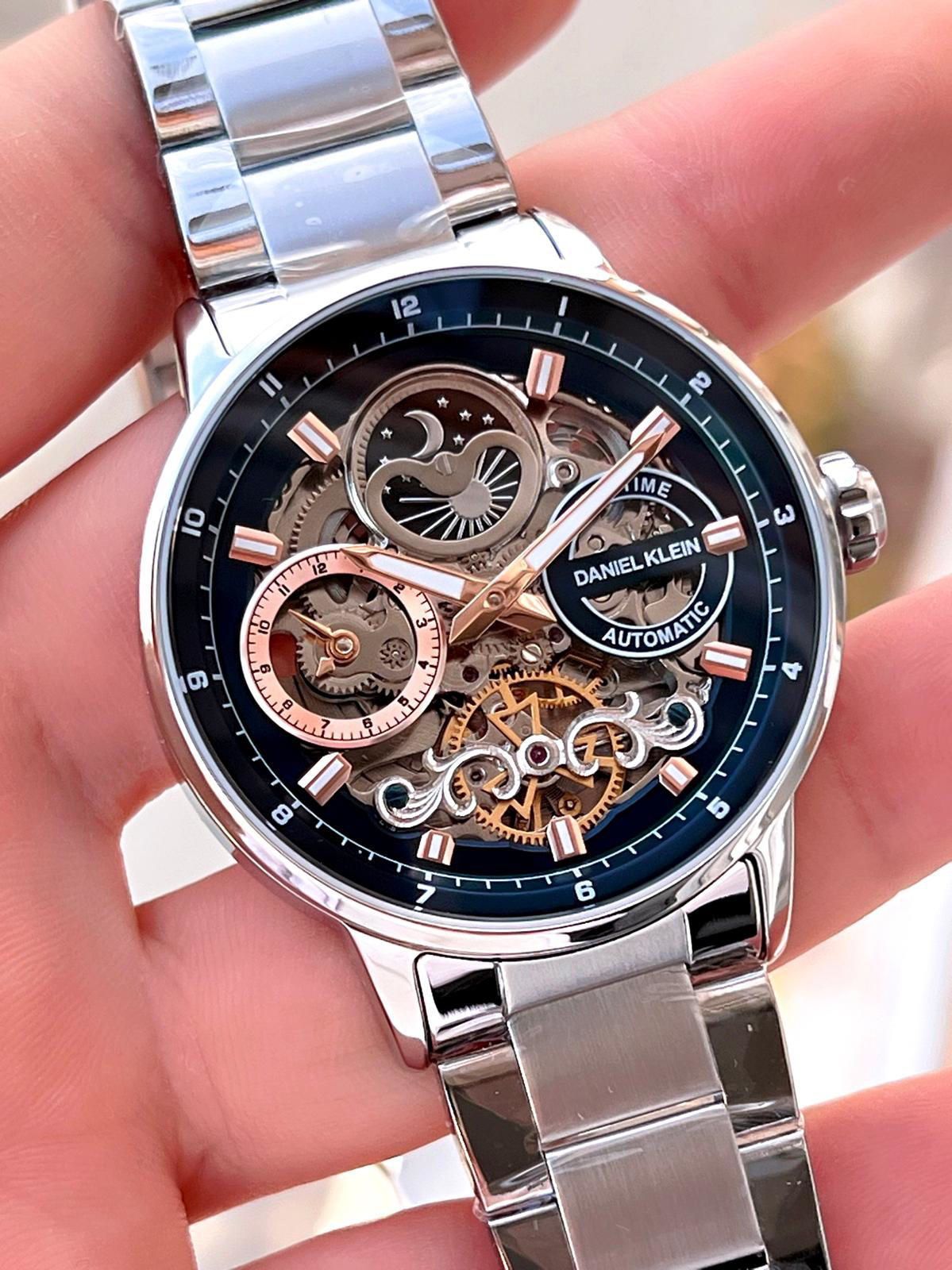 Daniel Klein Otomatik&Kurmalı Ay Ve Güneş Kadran Dual Time Özelik