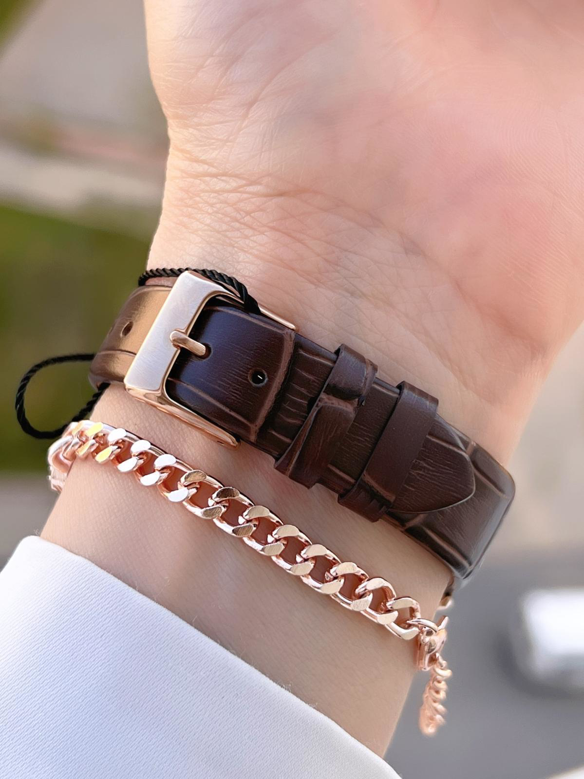 Daniel Klein Retro Vintage Seri Deri Kordon Suya Dayanıklı Kadın 