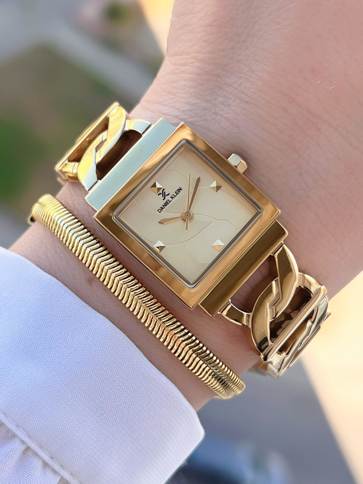 Daniel Klein Spor Çelik Kordon Köşeli Seri 2 Yıl Garantili Kadın 