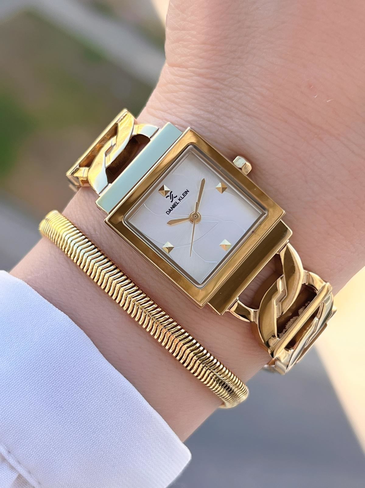 Daniel Klein Spor Çelik Kordon Köşeli Seri 2 Yıl Garantili Kadın 