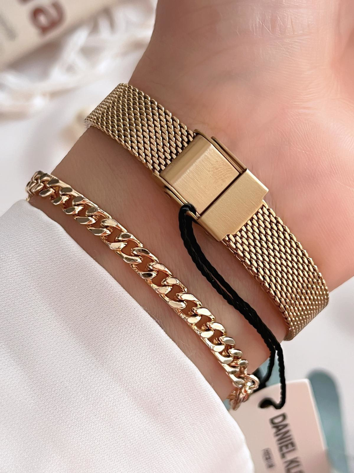 Daniel Klein Spor Hasır Kordon Köşeli Kasa 2 Yıl Garantili Kadın 