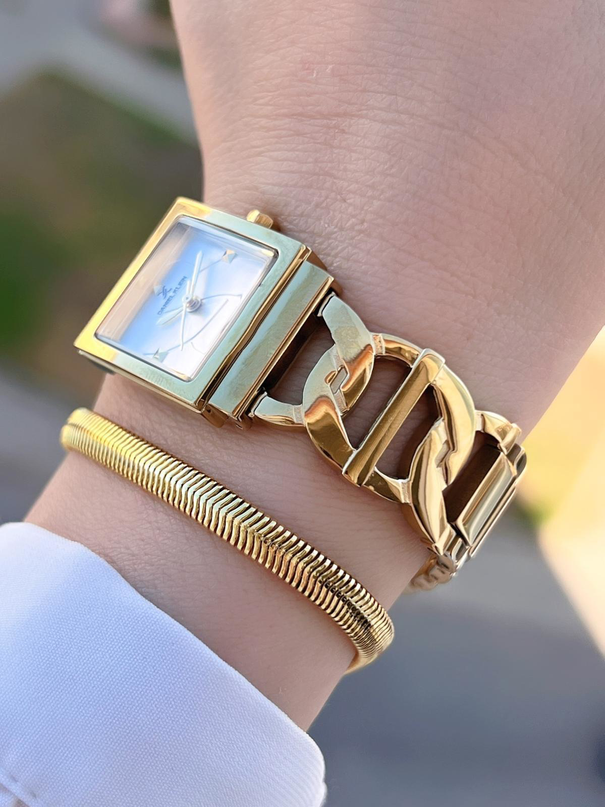 Daniel Klein Spor Çelik Kordon Köşeli Seri 2 Yıl Garantili Kadın 