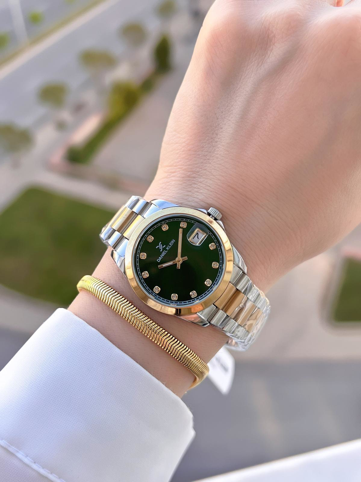 Daniel Klein Taşlı Ve Takvimli Kadran Çelik Kordon 2 Yıl Garantil