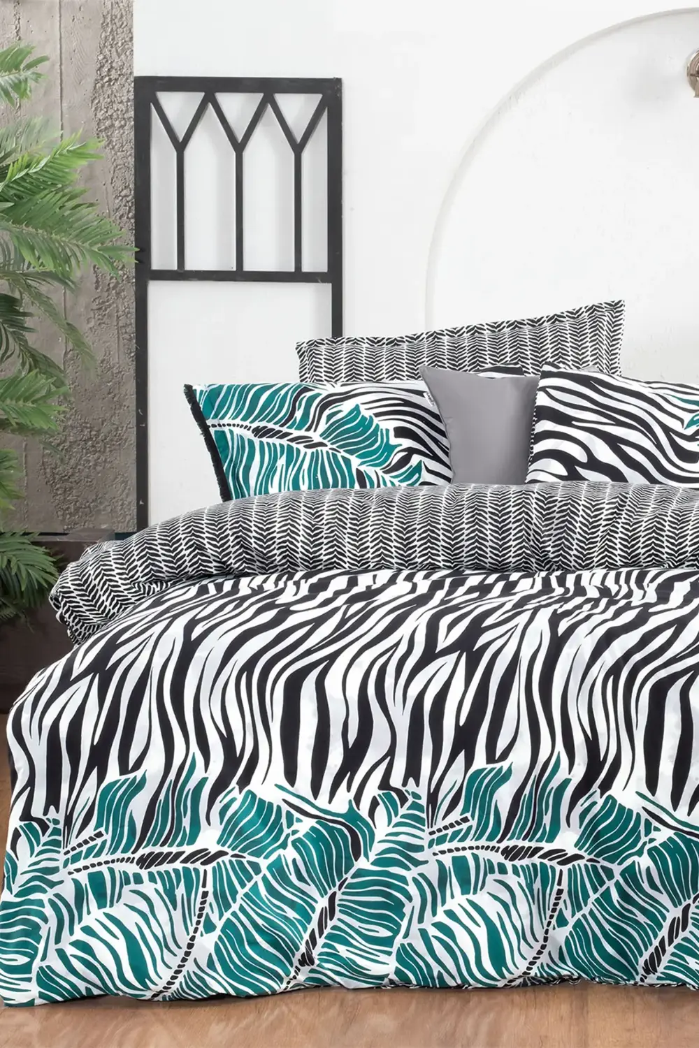 Danio Siyah Tek Kişilik %100 Pamuk Poplin Çift Taraflı Nevresim T