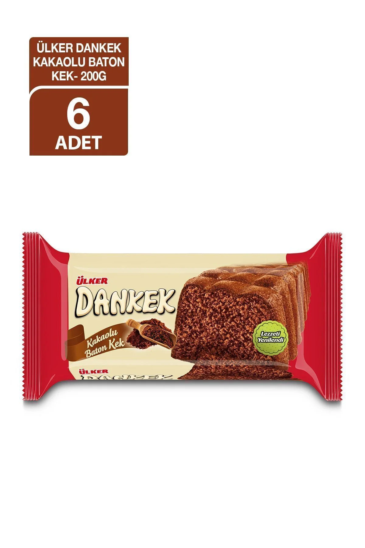 Dankek Kakaolu Baton Kek 6 Adet