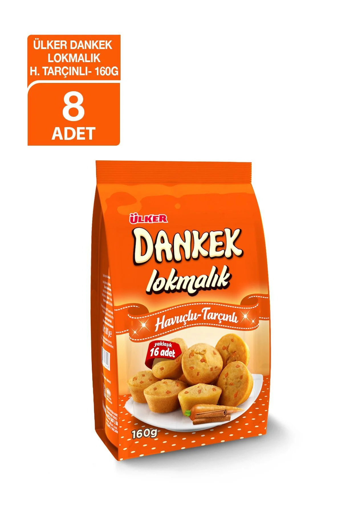 Dankek Lokmalık Havuçlu Tarçınlı 160 Gr X 8 Adet