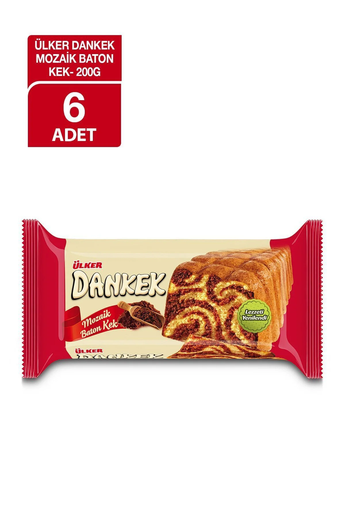 DANKEK Mozaik Baton Kek - 200 gram - 6 Adet