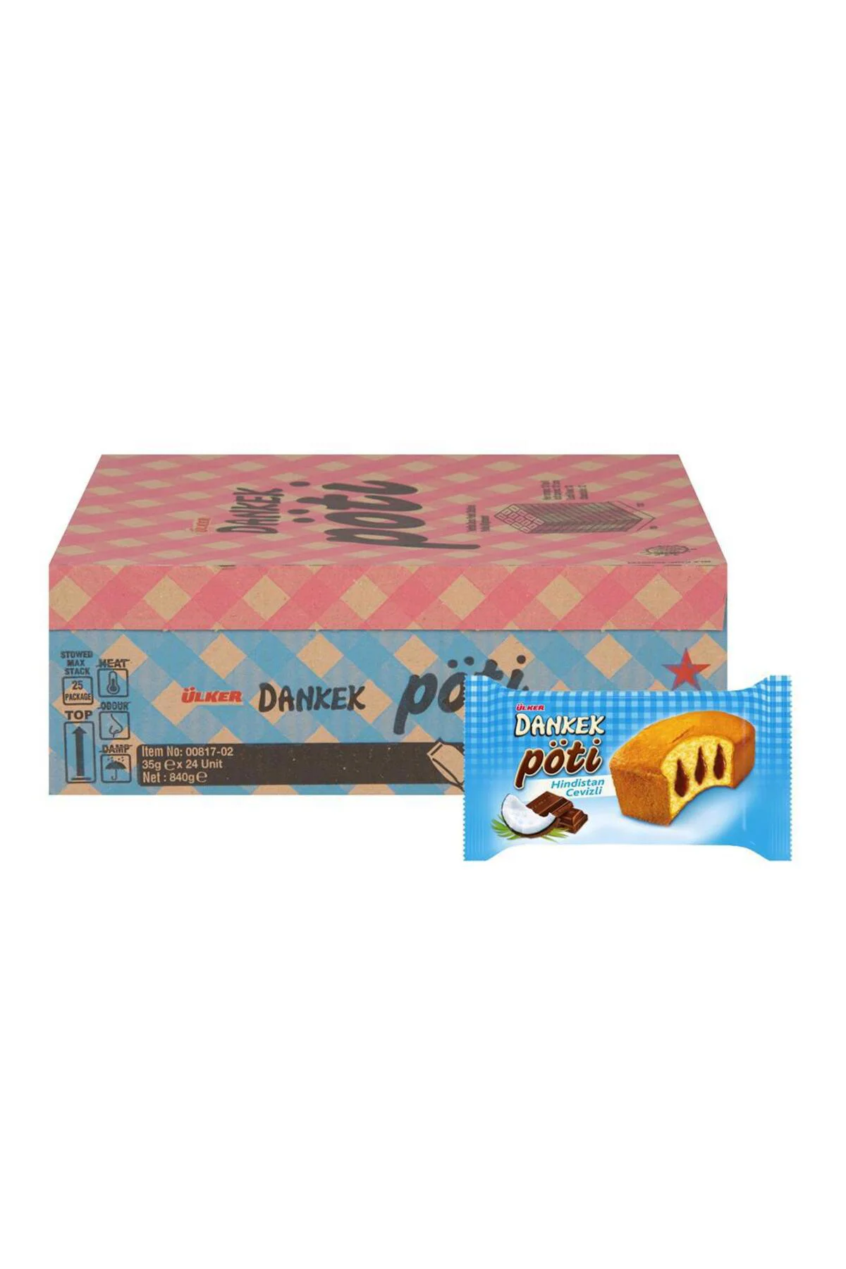 Dankek Pöti Muffin Kek Hindistan Cevizli 35 g x 24 Adet