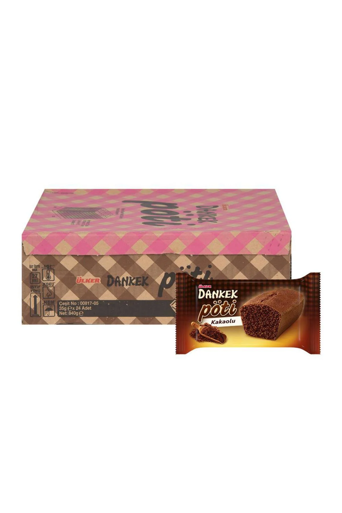 Dankek Pöti Muffin Kek Kakaolu 35 g x 24 Adet