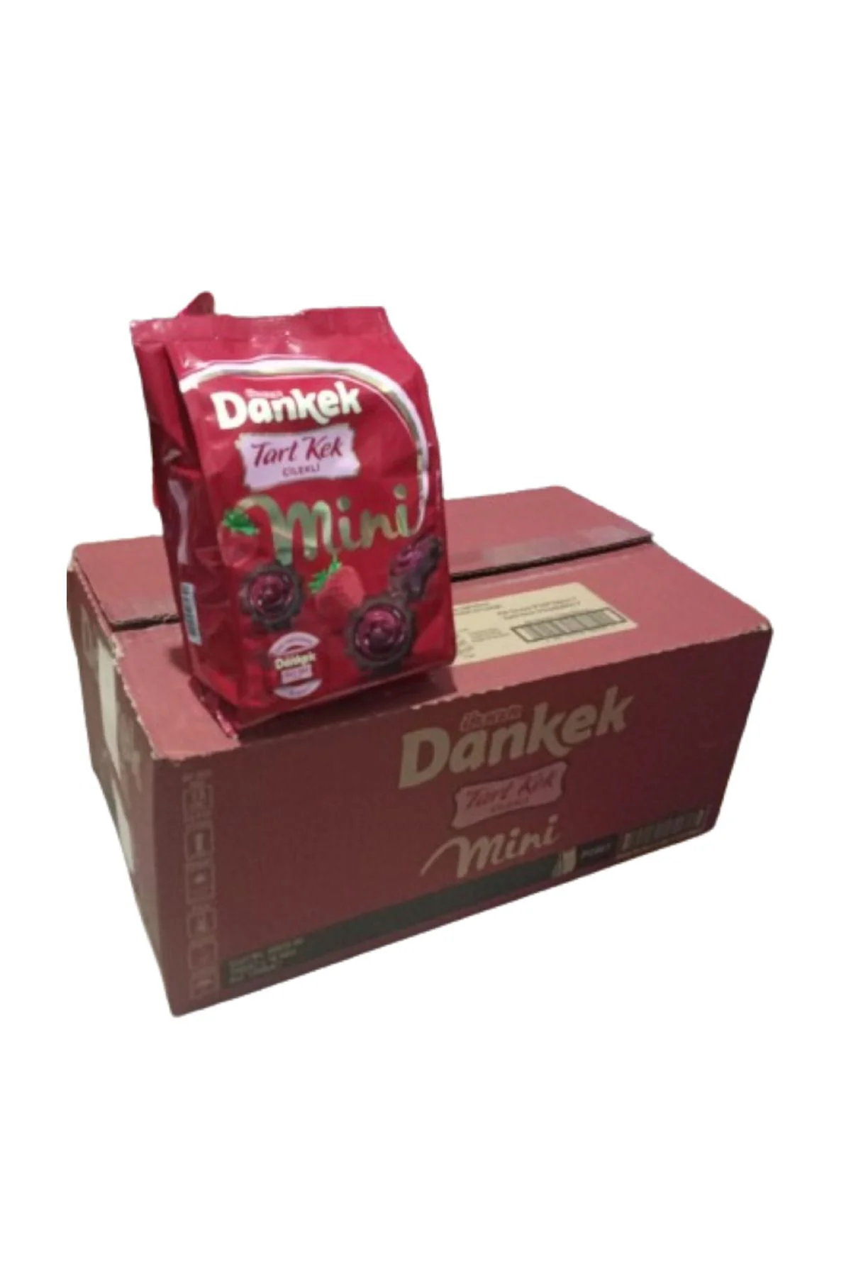 Dankek Tart kek Çilekli Mini 150 Gram x 10 Adet