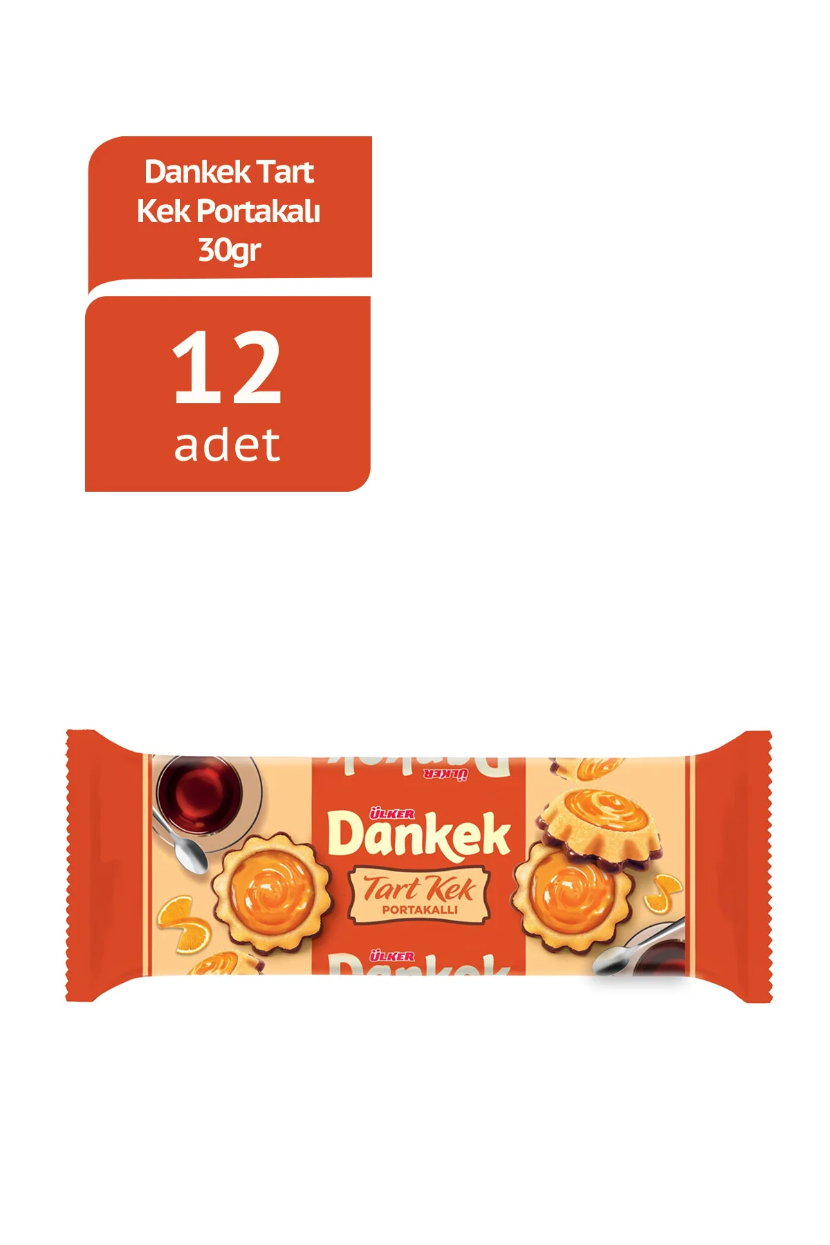 DANKEK TART KEK PORTAKALLI 30GRX12 ADET