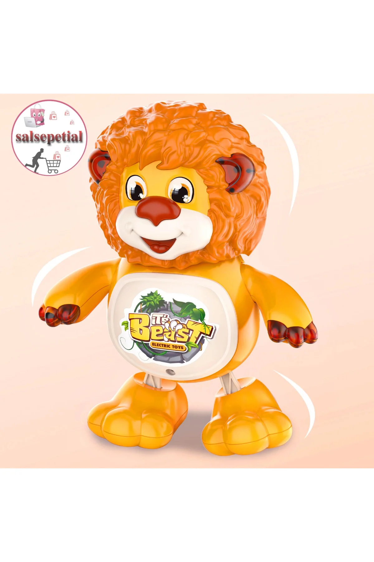 Dans Eden Sevimli Aslan Sesli Işıklı Hareketli Müzikli Eğitici Oy