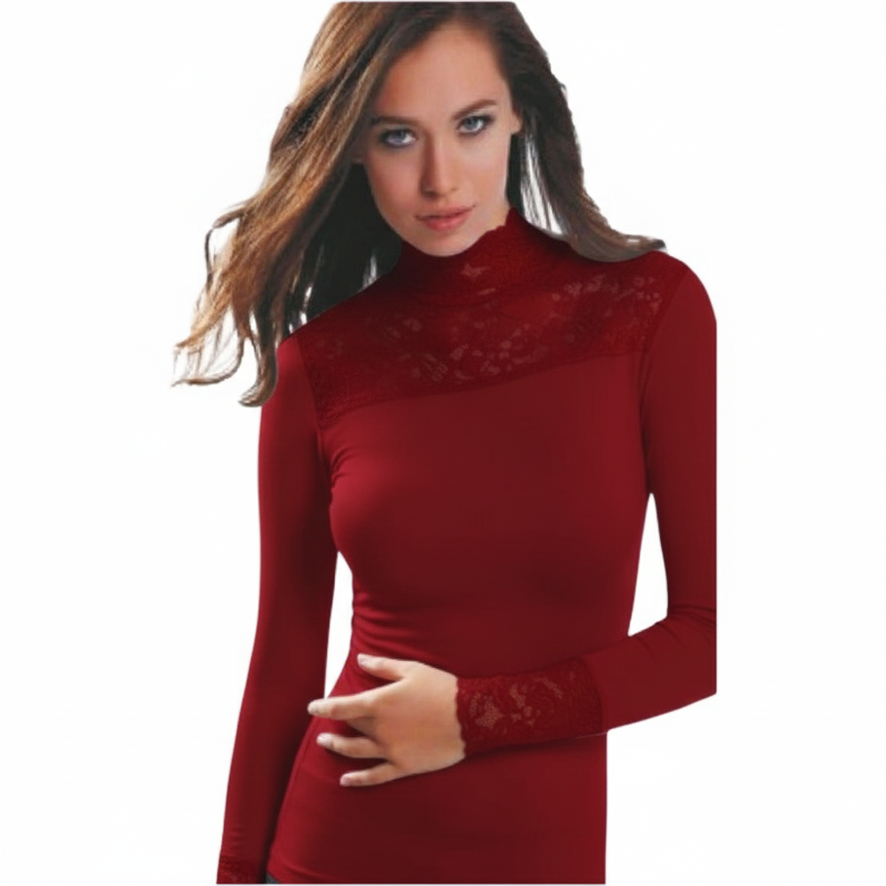 Dantel Detaylı Boğazlı Body