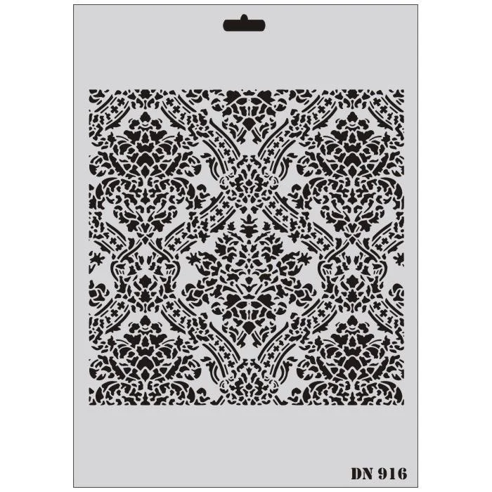 Dantel Seri DN-916 Stencil Şablon - 35x25 cm 3 Boyutlu Boya ve Rölyef Şablonu Fiyatı, Yorumları ve Özellikleri