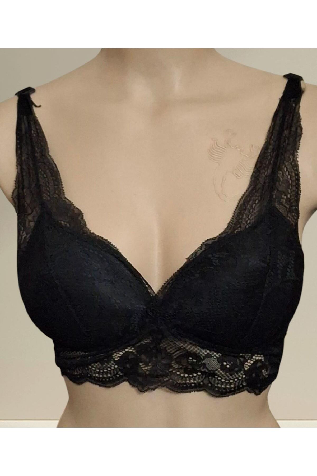 Liza Dantelli Balensiz Yarım Dolgulu Bralet Sütyen