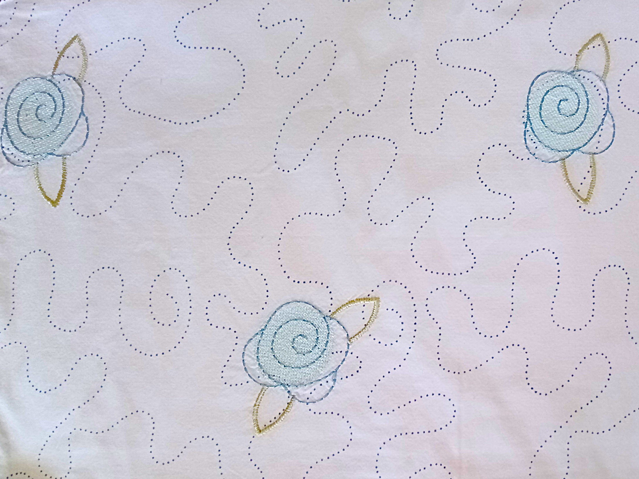   Dantelli Bebek Nevresim Çiçek Desenli 120*105 cm