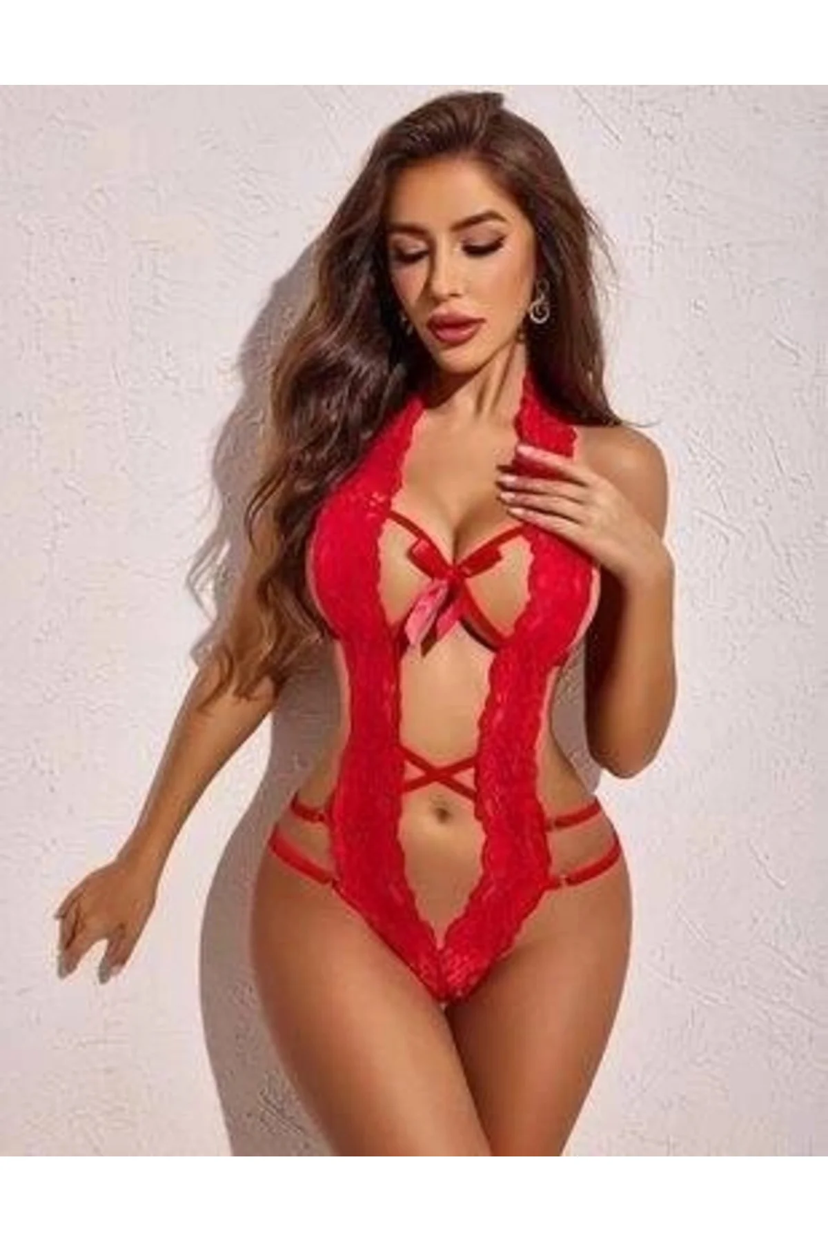 Dantelli Derin Dekolteli Seksi Body V2906 Fiyatı, Yorumları ve Özellikleri