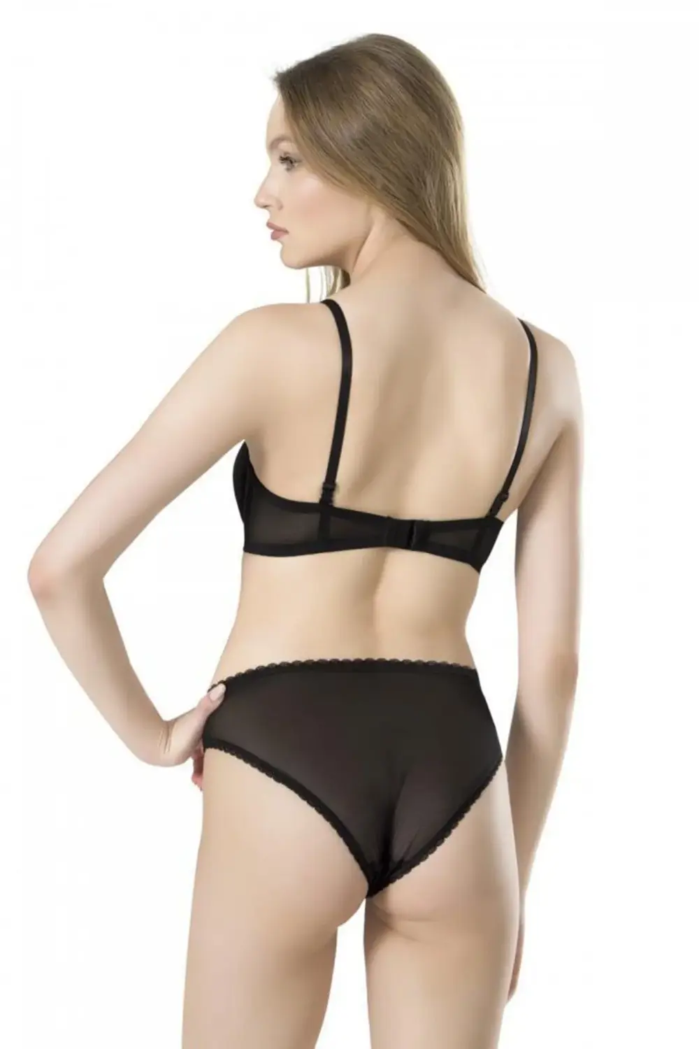 Dantelli Destekli Straplez Sütyen Külot Takımı 4160