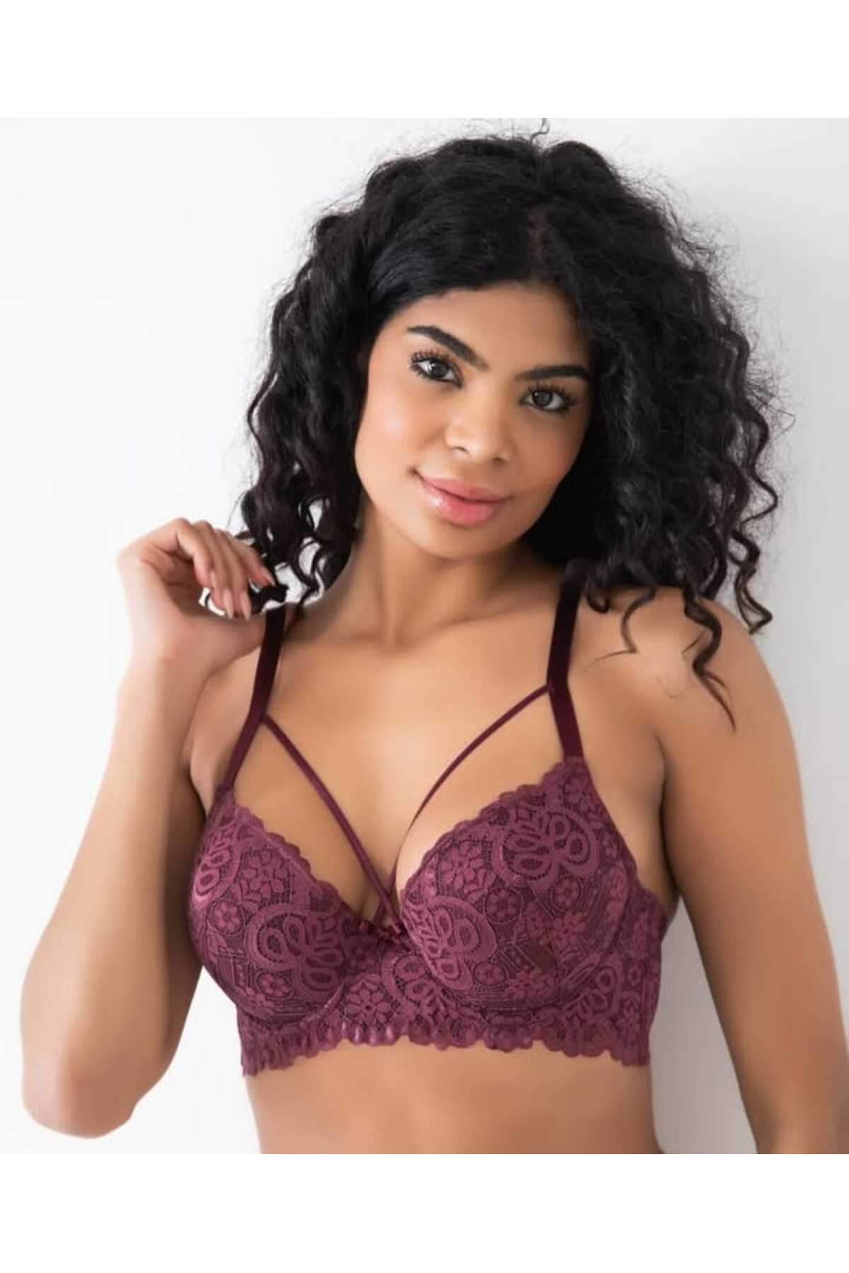 Missvera Dantelli İpli Dolgulu Sütyen