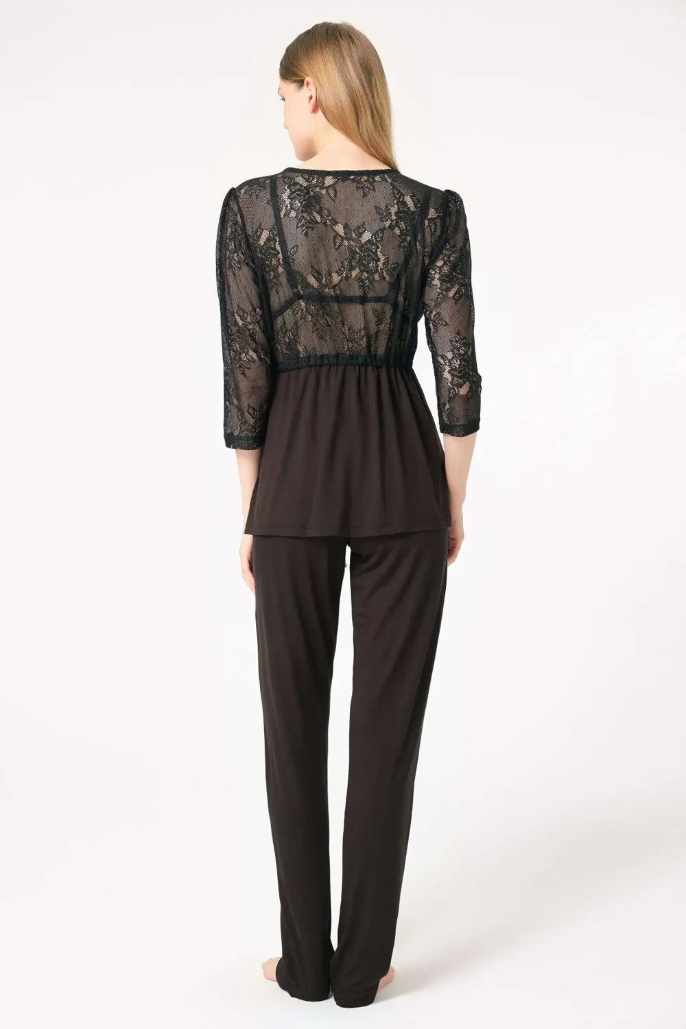 Dantelli Sabahlık Balensiz Desteksiz Dolgusuz Yaka Detaylı Sütyen