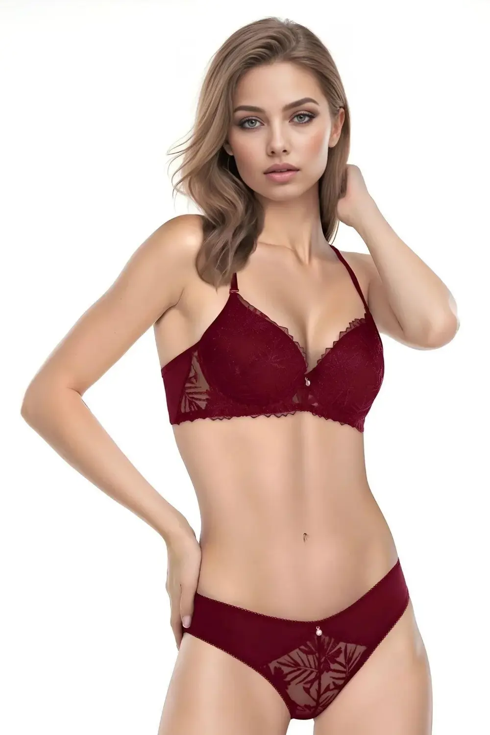 DANTELLİ SÜTYEN TAKIM KADIN 5060