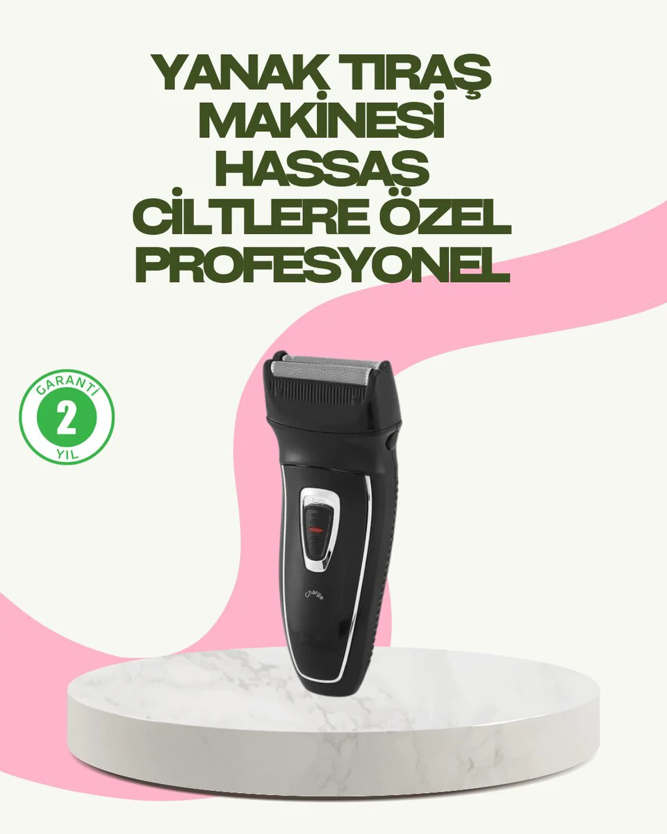 Darbelere Dayanıklı Kablosuz Erkek Tıraş Aleti - Kablosuz, Kuru Tıraş ve Seyahat Dostu