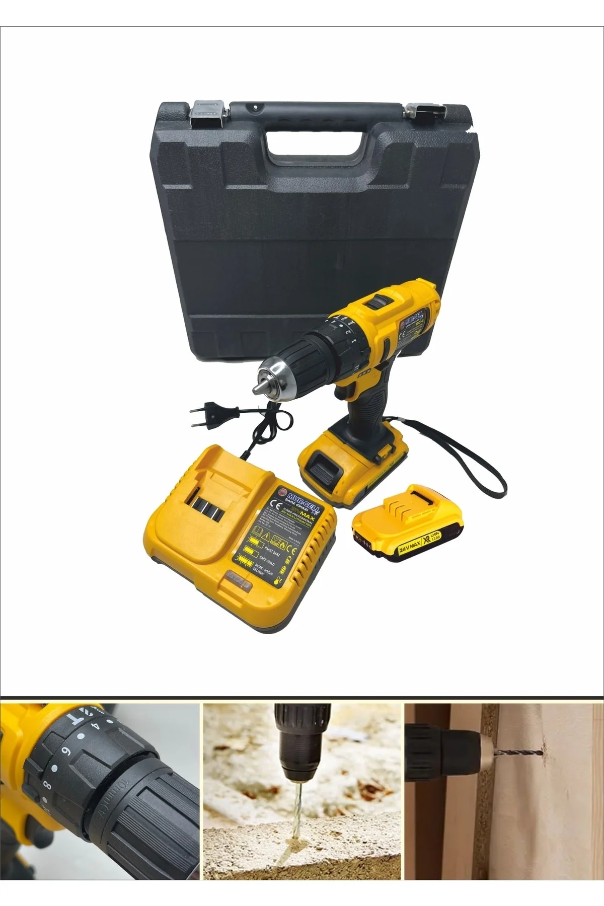 Darbeli matkap 12 watt 12 volt kablosuz anahtarsız mandren 3 akü 2 yıl garantili