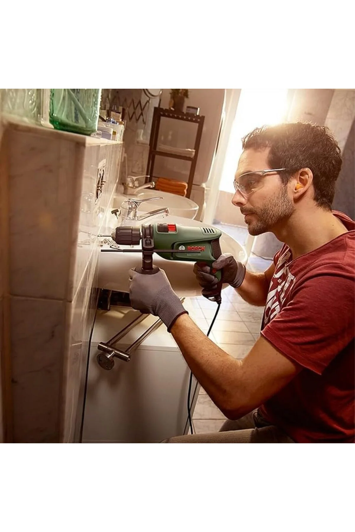 Darbeli Matkap EasyImpact 600, 600 W, Takım Çantası Dahil, Elektr