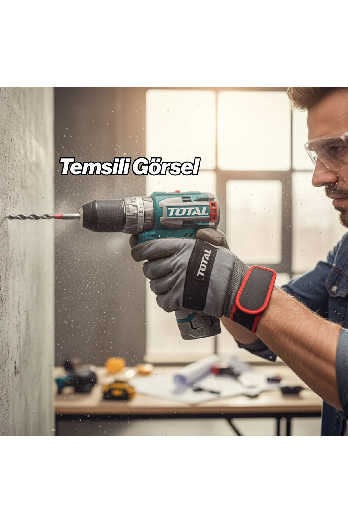 Darbeli Matkap Vidalama Ve Uç Seti 2’li Set Güçlü Çok Amaçlı Ev v