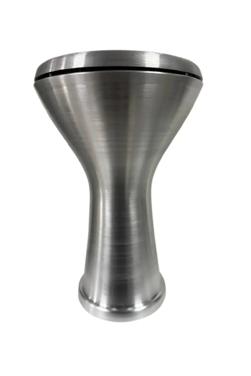 Darbuka Düz Mat Gri Renk Tam Profesyonel Döküm Üst Kalite Siyah F