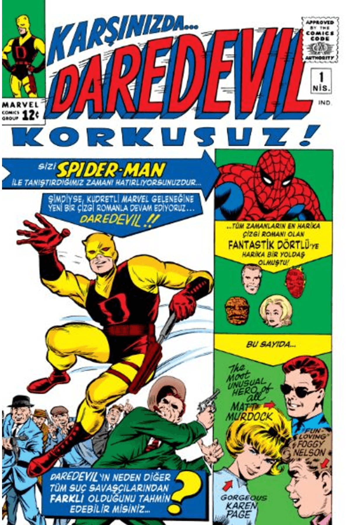 Daredevil Korkusuz  1. Sayı / Stan Lee / Arka Bahçe Yayıncılık / 