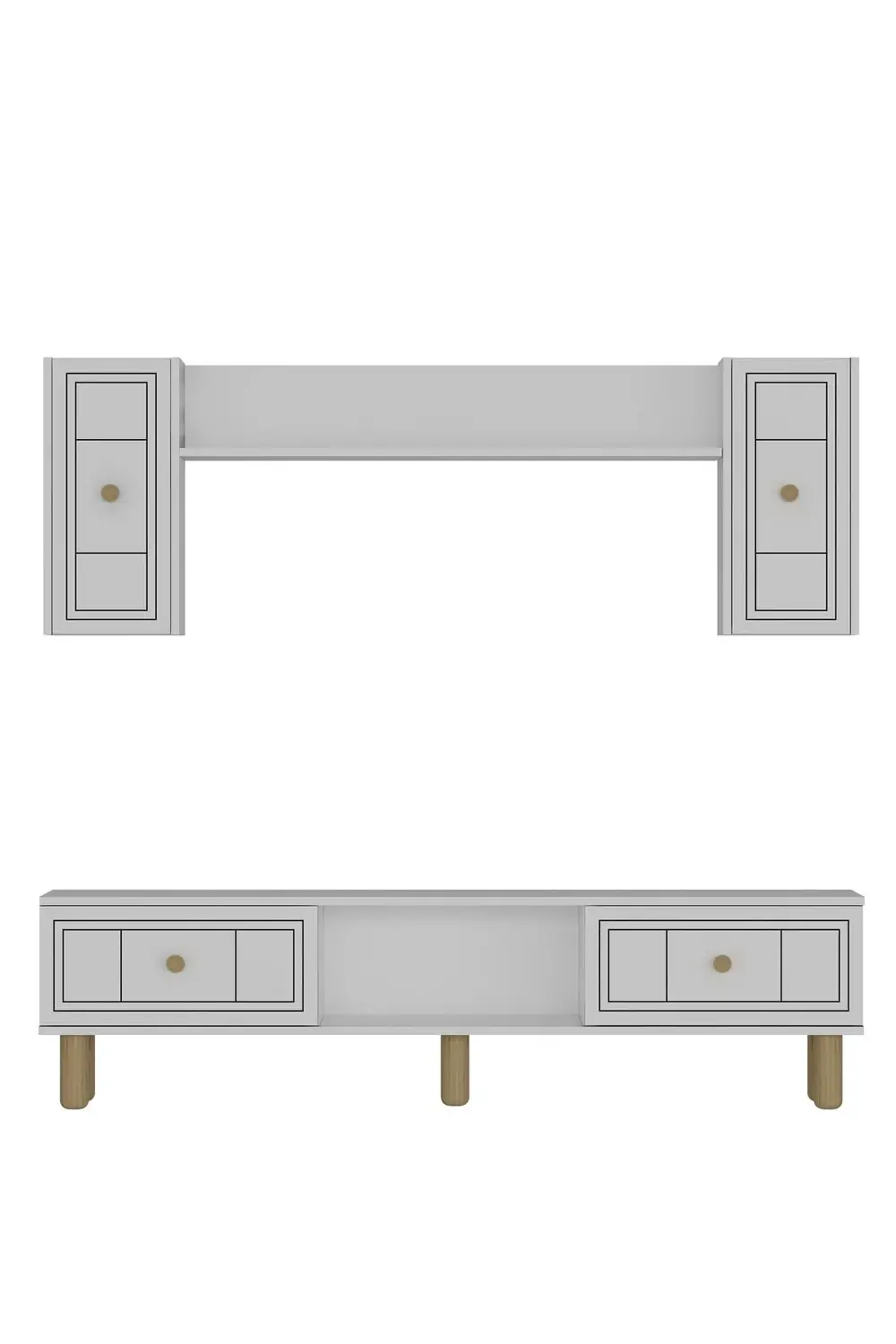 DARİOCT BOHEM KONSOL (KB150), BOHEM TV ÜNİTESİ 2 Lİ SALON TAKIMI