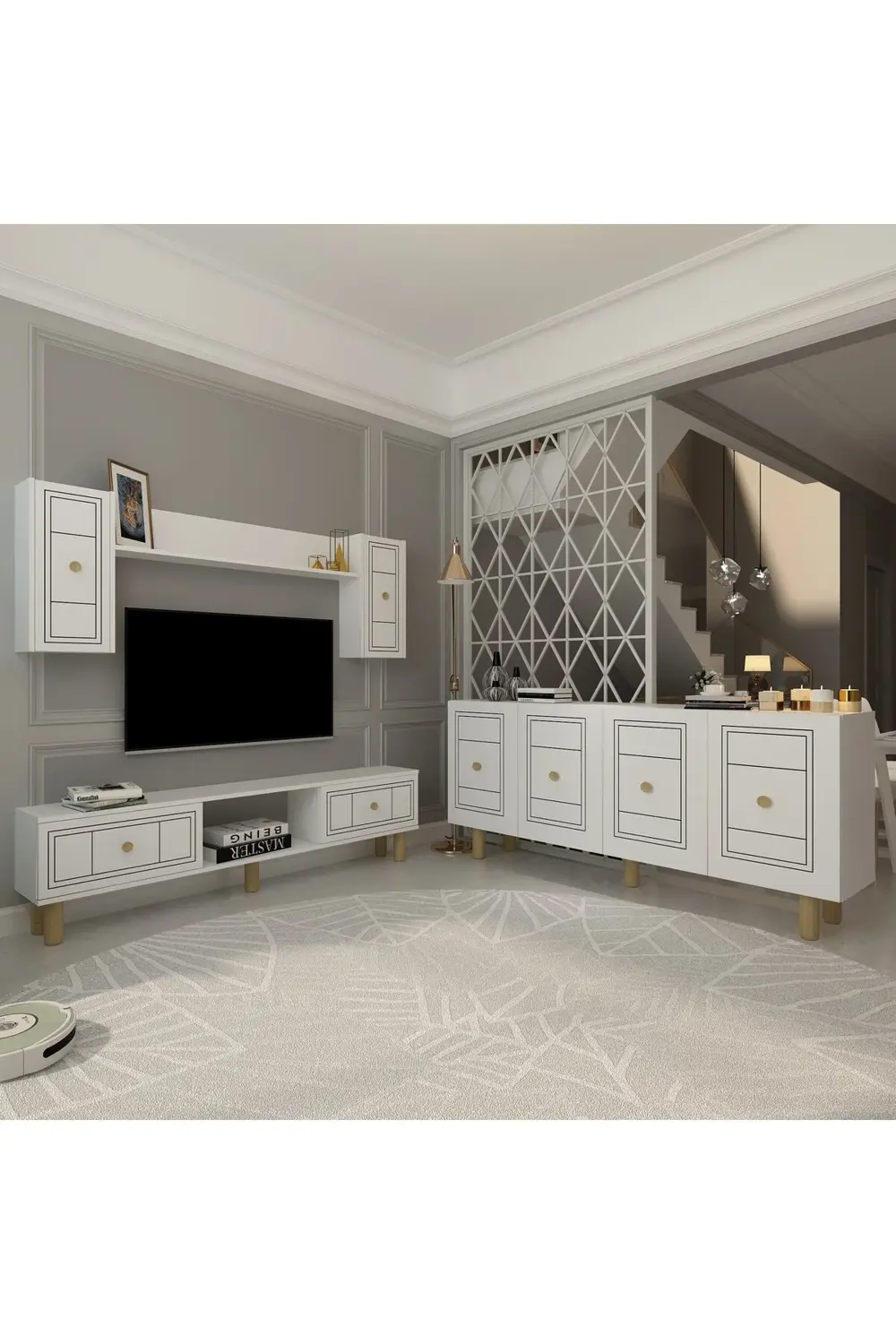 DARİOCT BOHEM KONSOL (KB150), BOHEM TV ÜNİTESİ 2 Lİ SALON TAKIMI