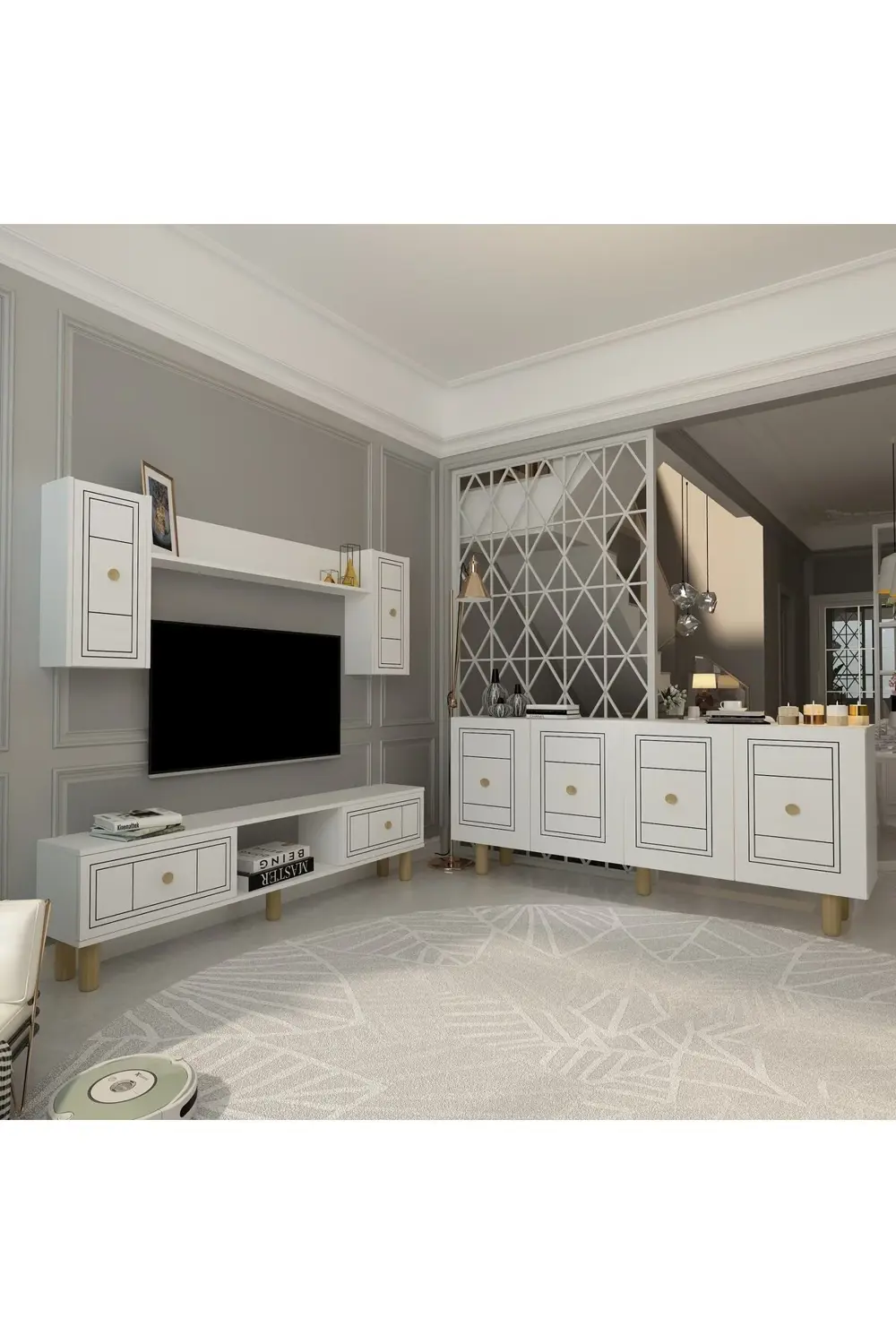 DARİOCT BOHEM KONSOL (KB150), BOHEM TV ÜNİTESİ 2 Lİ SALON TAKIMI