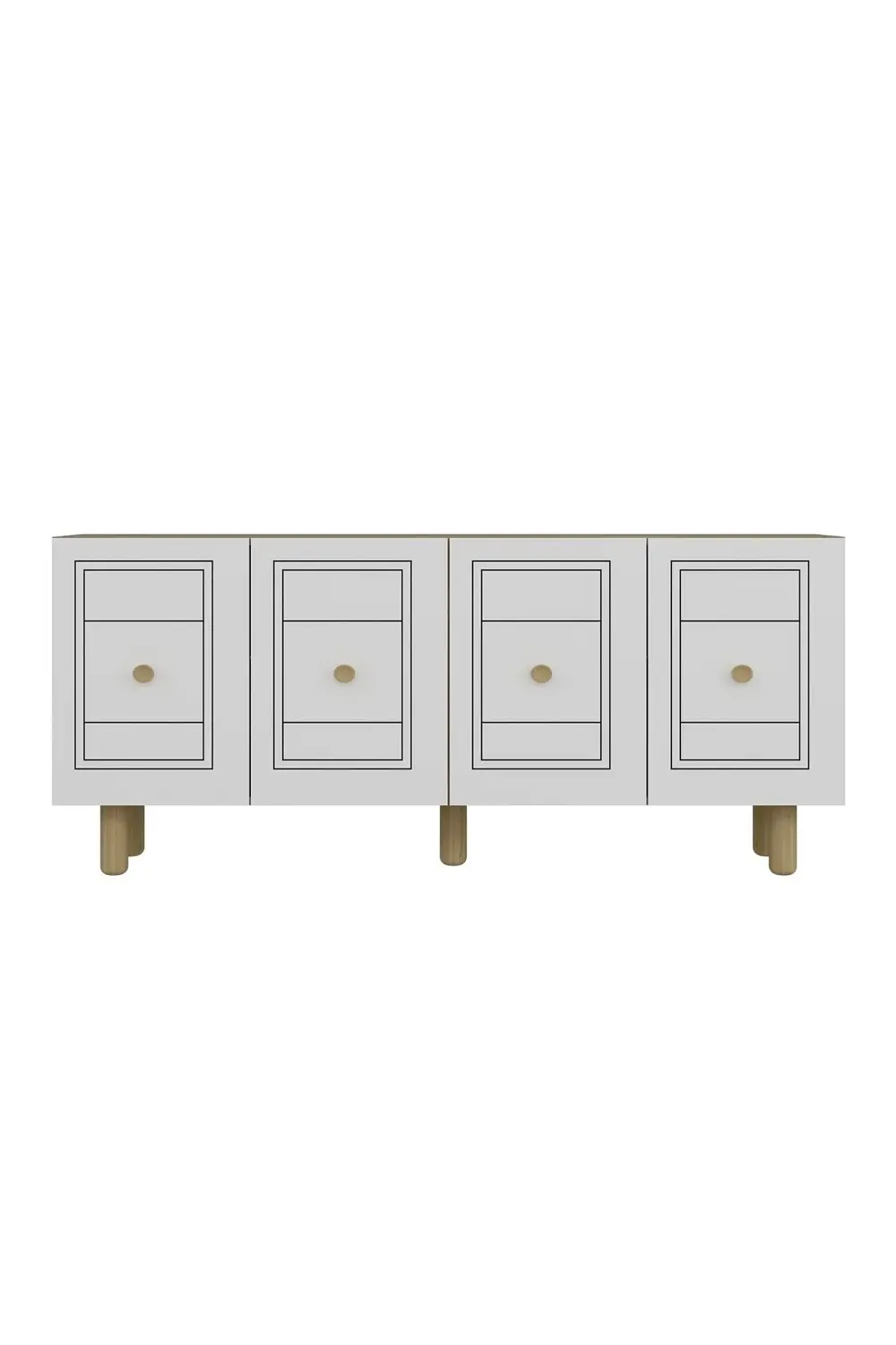 Darioct Bohem Konsol (KB150), Şömineli (A) Bohem Tv Ünitesi 2 Li