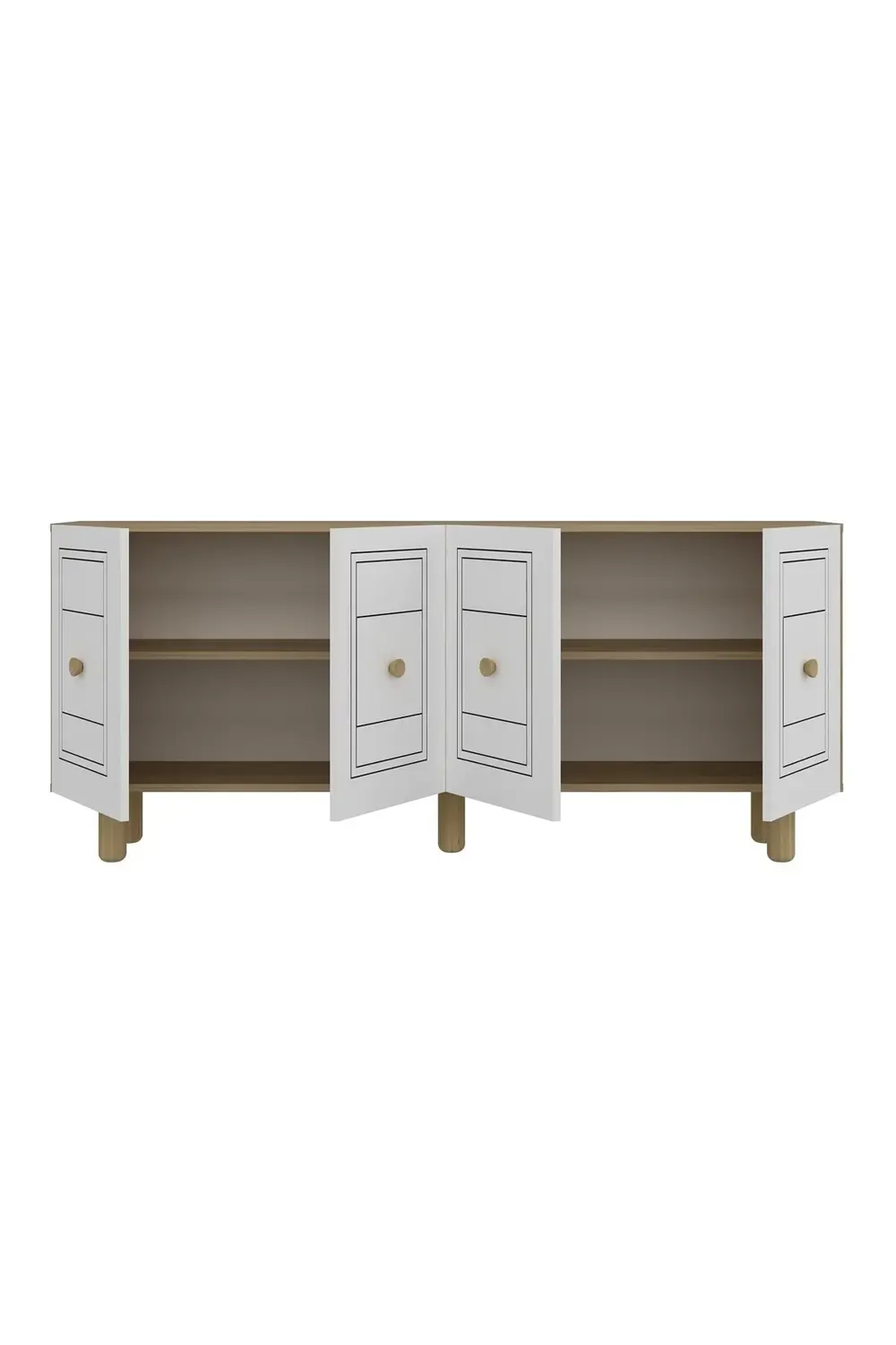 Darioct Bohem Konsol (KB150), Şömineli (A) Bohem Tv Ünitesi 2 Li