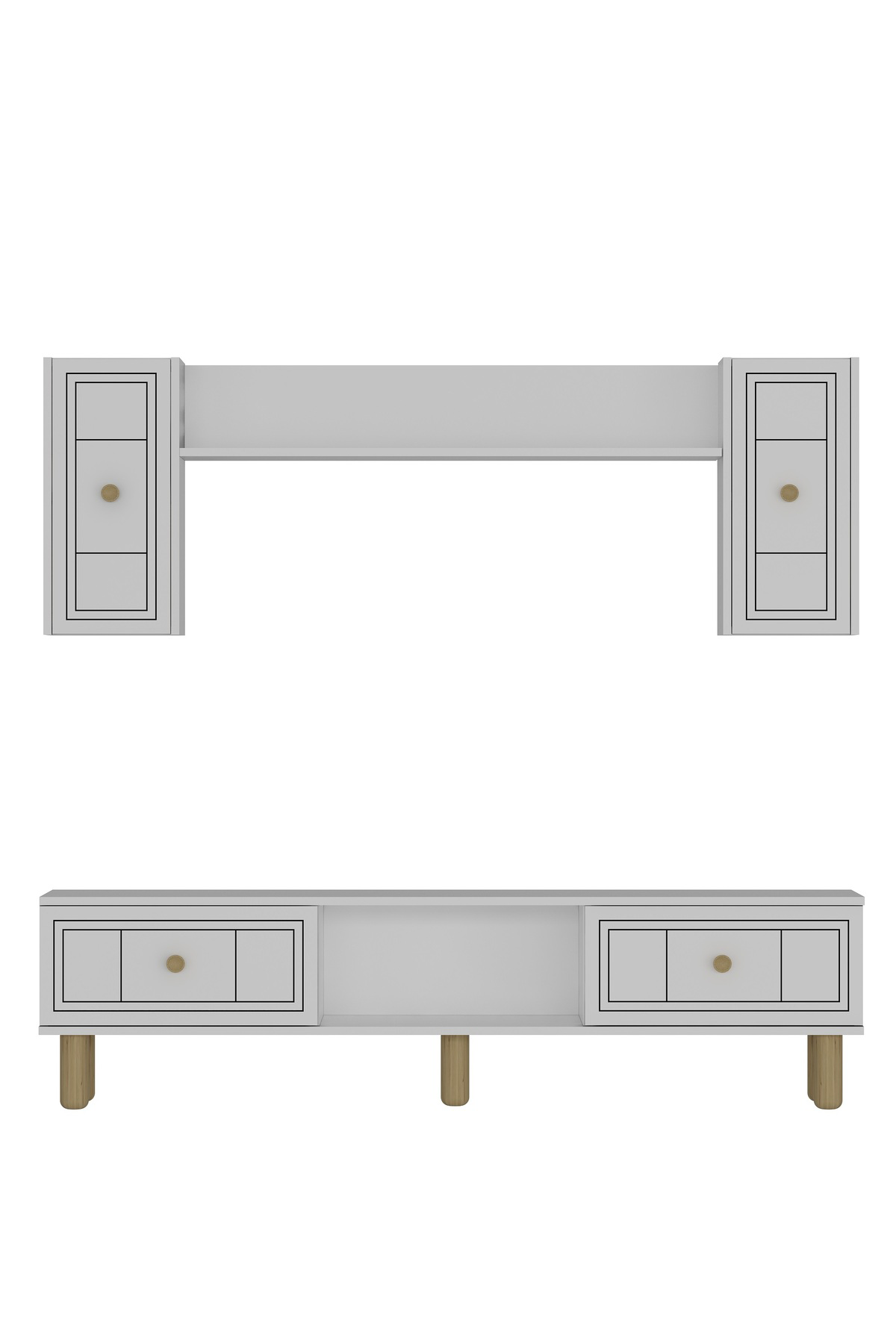 Cantek Dizayn Darioct Bohem Konsol (Kb150), Bohem Tv Ünitesi 2 Li Salon Takimi