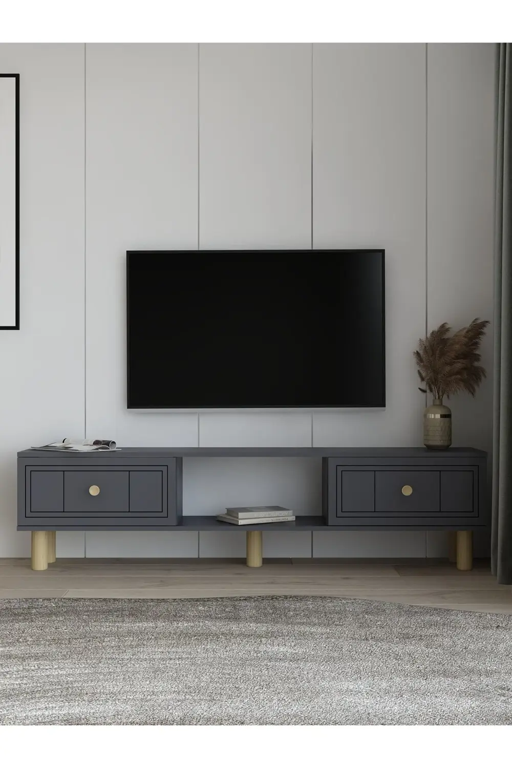 DARİOCT BOHEM TV SEHPASI SAFİRMEŞE-ANTRASİT