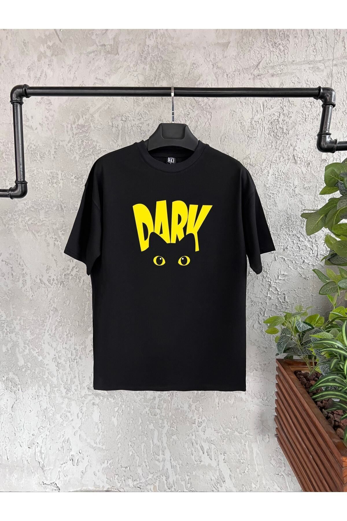 Watzmann Dark Cat Baskılı Siyah Tshirt