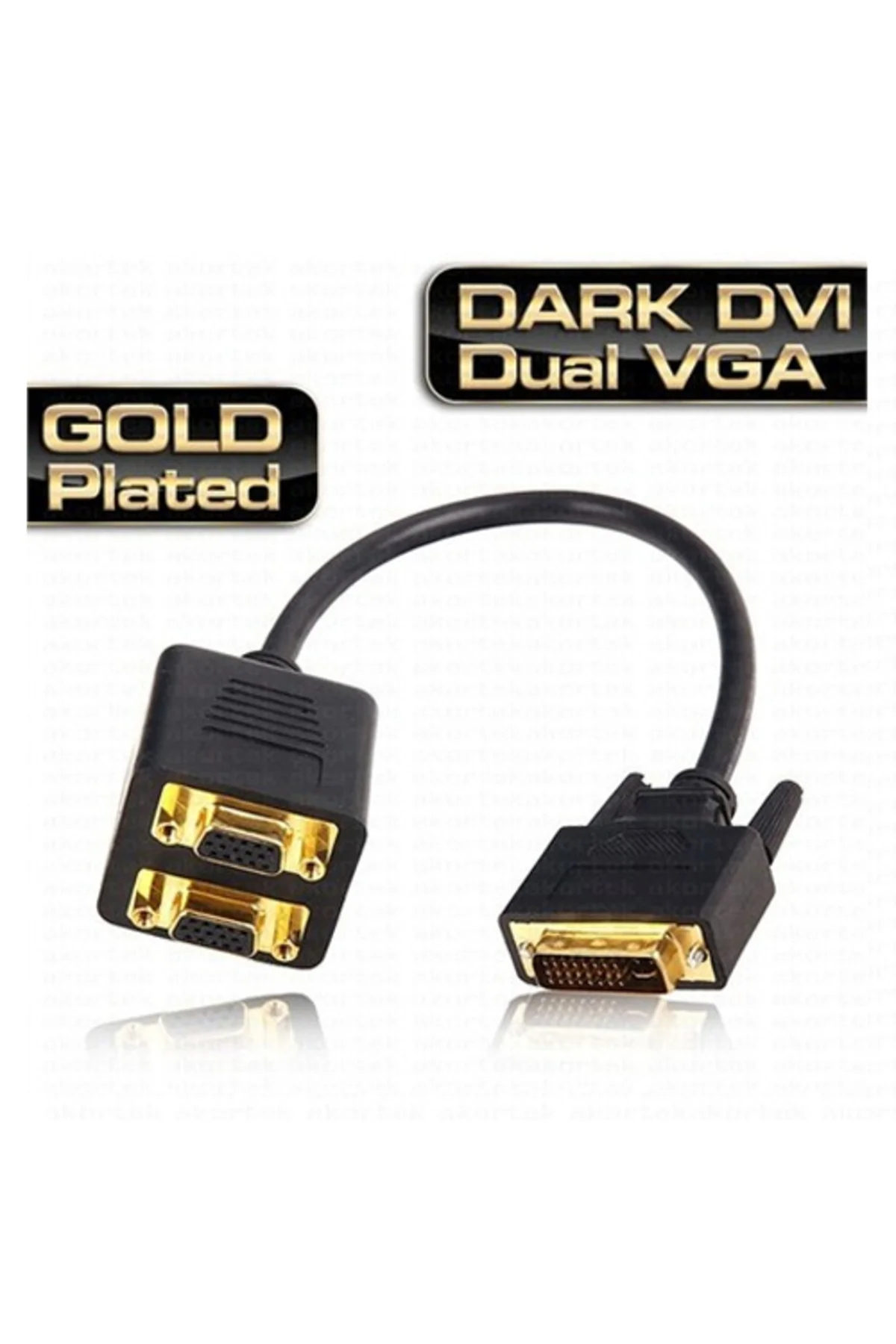 Dark DK-HD-ADVIX2VGA Dvı Erkek / 2 x Vga Dişi Dönüştürücü