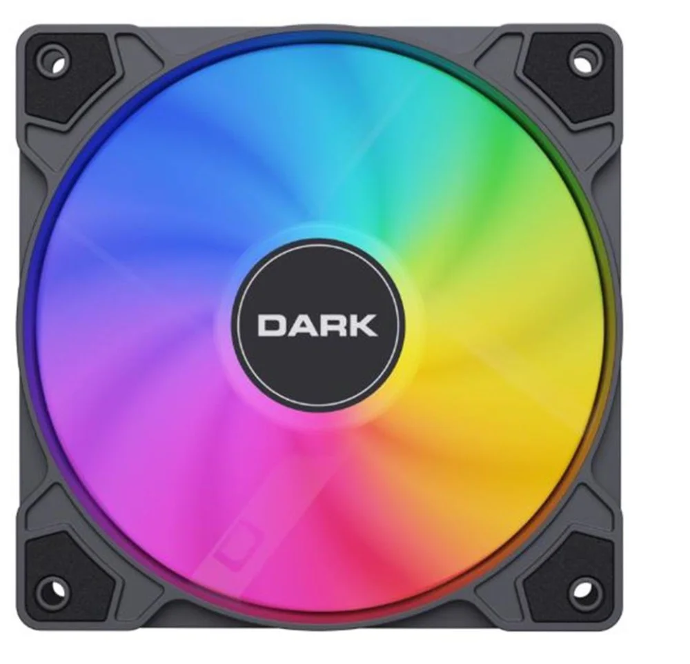 Dark "DKCF127ARGB"Sessiz 12cm ARGB Güçlü Soğutma, Sessiz, Siyah K